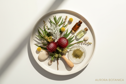 Organic botanical ingredients used in Zahlie natural skincare products